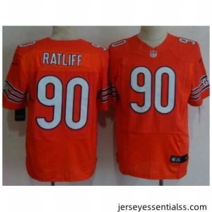 Nike Chicago Bears 90 Jeremiah Ratliff Orange Elite NFL Jersey
