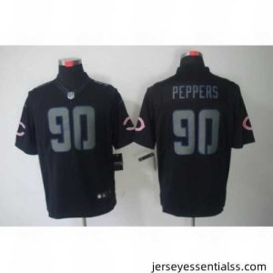 Nike Chicago Bears 90 Julius Peppers Black Limited Impact NFL Jersey