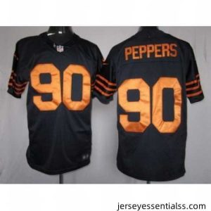 Nike Chicago Bears 90 Julius Peppers Blue Limited Orange Number NFL Jersey