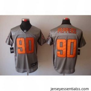 Nike Chicago Bears 90 Julius Peppers Grey Elite Shadow NFL Jersey