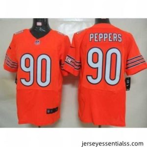 Nike Chicago Bears 90 Julius Peppers Orange Elite NFL Jersey