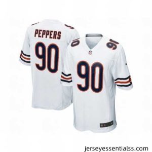 Nike Chicago Bears 90 Julius Peppers White Game NFL Jersey