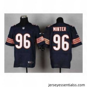 Nike Chicago Bears 96 Zach Minter blue Elite NFL Jersey