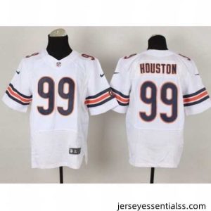 Nike Chicago Bears 99 Lamarr Houston White Elite NFL Jersey