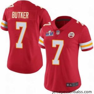 Nike Chiefs 7 Harrison Butker Red Team Color Bound Stitched NFL Vapor Untouchable Limited 2024 Super Bowl LVIII Jersey