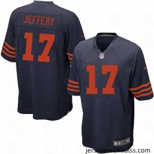 Nike NFL Chicago Bears #17 Alshon Jeffery Blue Elite Alternate Jersey