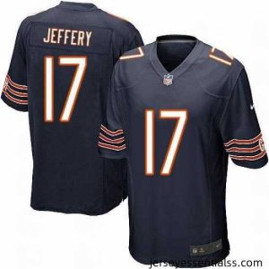 Nike NFL Chicago Bears #17 Alshon Jeffery Limited Navy Blue Team Color Jersey