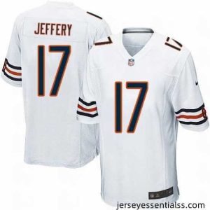 Nike NFL Chicago Bears #17 Alshon Jeffery Limited White Road Jersey