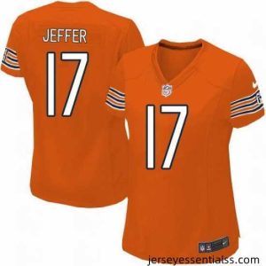 Nike NFL Chicago Bears #17 Alshon Jeffery Orange Women's Limited Alternate