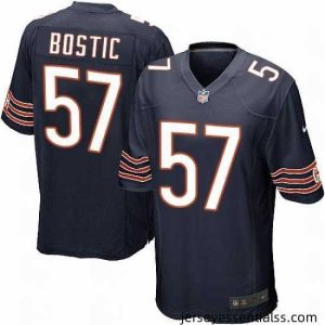 Nike NFL Chicago Bears #57 Jon Bostic Navy Blue Limited Team Color Jersey