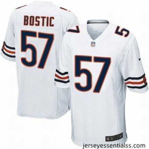 Nike NFL Chicago Bears #57 Jon Bostic White Elite Road Jersey