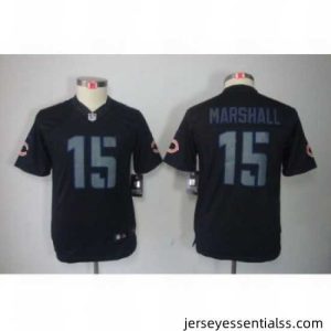 Nike Chicago Bears #15 Brandon Marshall black jerseys[Impact Limited]