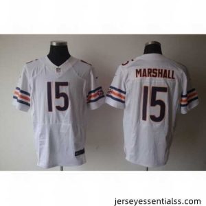 Nike chicago bears 15 brandon marshall White Elite NFL Jersey