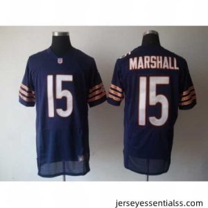 Nike chicago bears 15 brandon marshall blue Elite NFL Jersey
