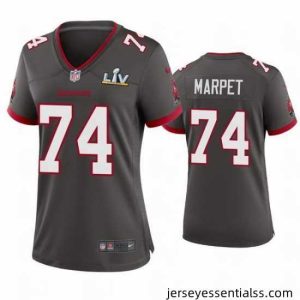 Ali Marpet Buccaneers Pewter Super Bowl Lv Game Jersey