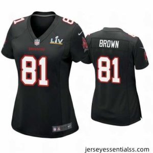 Antonio Brown Buccaneers Black Super Bowl Lv Game Fashion Jersey