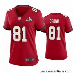 Antonio Brown Buccaneers Red Super Bowl Lv Game Jersey
