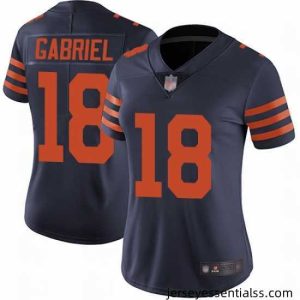 Bears 18 Taylor Gabriel Navy Blue Alternate Stitched Football Vapor Untouchable Limited Jersey