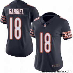Bears 18 Taylor Gabriel Navy Blue Team Color Stitched Football Vapor Untouchable Limited Jersey