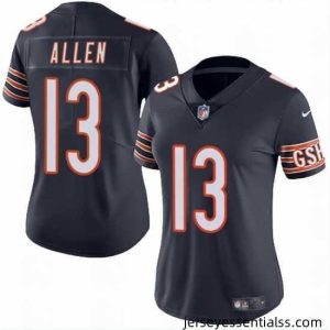 Chicago Bears 13 Keenan Allen Navy 2024 Vapor Stitched Jersey