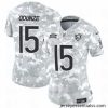 Chicago Bears 15 Rome Odunze 2024 F.U.S.E Arctic Camo Salute To Service Limited Stitched Football Jersey