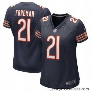 Chicago Bears 21 D 27Onta Foreman Navy Stitched Jersey 28Run Small 29