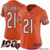 Chicago Bears 21 Ha Ha ClintonDix Orange Alternate 100th Season Limited Football Jersey