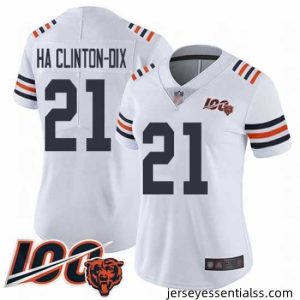 Chicago Bears 21 Ha Ha ClintonDix White 100th Season Limited Football Jersey