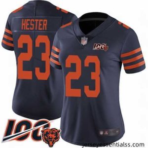 Chicago Bears 23 Devin Hester Limited Navy Blue Rush Vapor Untouchable 100th Season Football Jersey