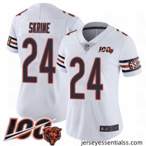 Chicago Bears 24 Buster Skrine White Vapor Untouchable Limited Player 100th Season Football Jersey