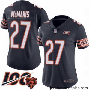Chicago Bears 27 Sherrick McManis Navy Blue Team Color 100th Season Limited Football Jersey