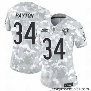 Chicago Bears 34 Walter Payton 2024 F.U.S.E Arctic Camo Salute To Service Limited Stitched Football Jersey