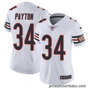 Chicago Bears 34 Walter Payton White Vapor Untouchable Limited Stitched Jersey