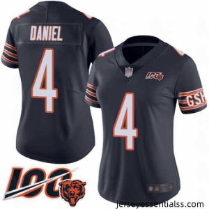 Chicago Bears 4 Chase Daniel Navy Blue Team Color 100th Season Limited Football Jersey