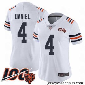 Chicago Bears 4 Chase Daniel White 100th Season Limited Football Jersey