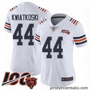 Chicago Bears 44 Nick Kwiatkoski White 100th Season Limited Football Jersey