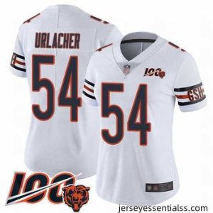 Chicago Bears 54 Brian Urlacher White Vapor Untouchable Limited Player 100th Season Football Jersey