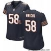 Chicago Bears 58 Darnell Wright Navy 2023 Draft Stitched Game Jersey