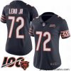Chicago Bears 72 Charles Leno Navy Blue Team Color 100th Season Limited Football Jersey