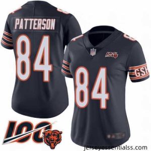 Chicago Bears 84 Cordarrelle Patterson Navy Blue Team Color 100th Season Limited Football Jersey