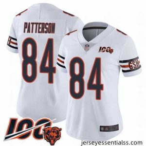 Chicago Bears 84 Cordarrelle Patterson White Vapor Untouchable Limited Player 100th Season Football Jersey