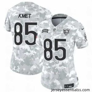 Chicago Bears 85 Cole Kmet 2024 F.U.S.E Arctic Camo Salute To Service Limited Stitched Football Jersey