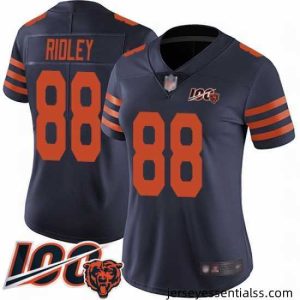 Chicago Bears 88 Riley Ridley Limited Navy Blue Rush Vapor Untouchable 100th Season Football Jersey