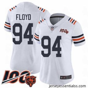 Chicago Bears 94 Leonard Floyd White 100th Season Limited Football Jersey