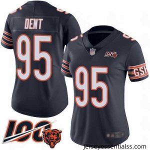 Chicago Bears 95 Richard Dent Navy Blue Team Color 100th Season Limited Football Jersey