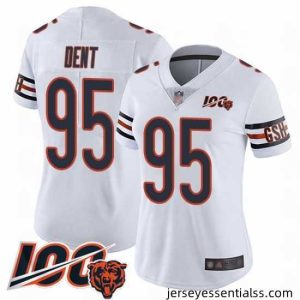 Chicago Bears 95 Richard Dent White Vapor Untouchable Limited Player 100th Season Football Jersey