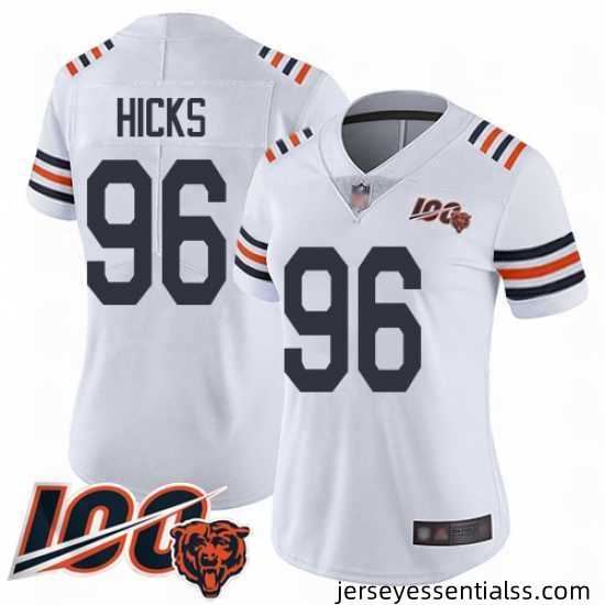 Women-Chicago-Bears-96-Akiem-Hicks-White-100th-Season-Limited-Football-Jersey-709412_21769_550X550