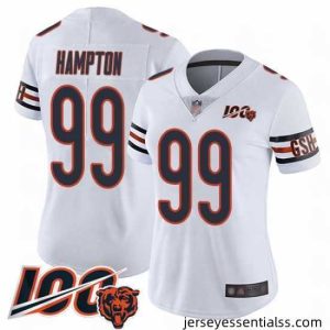 Chicago Bears 99 Dan Hampton White Vapor Untouchable Limited Player 100th Season Football Jersey
