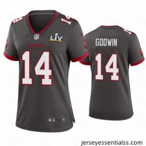 Chris Godwin Buccaneers Pewter Super Bowl Lv Game Jersey