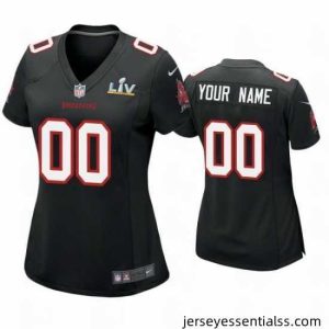 Custom Buccaneers Black Super Bowl Lv Game Fashion Jersey